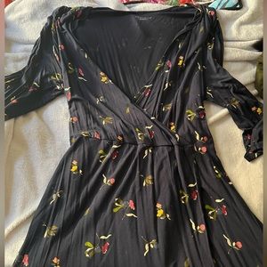 Ava & Viv Floral Wrap Dress Size 2X